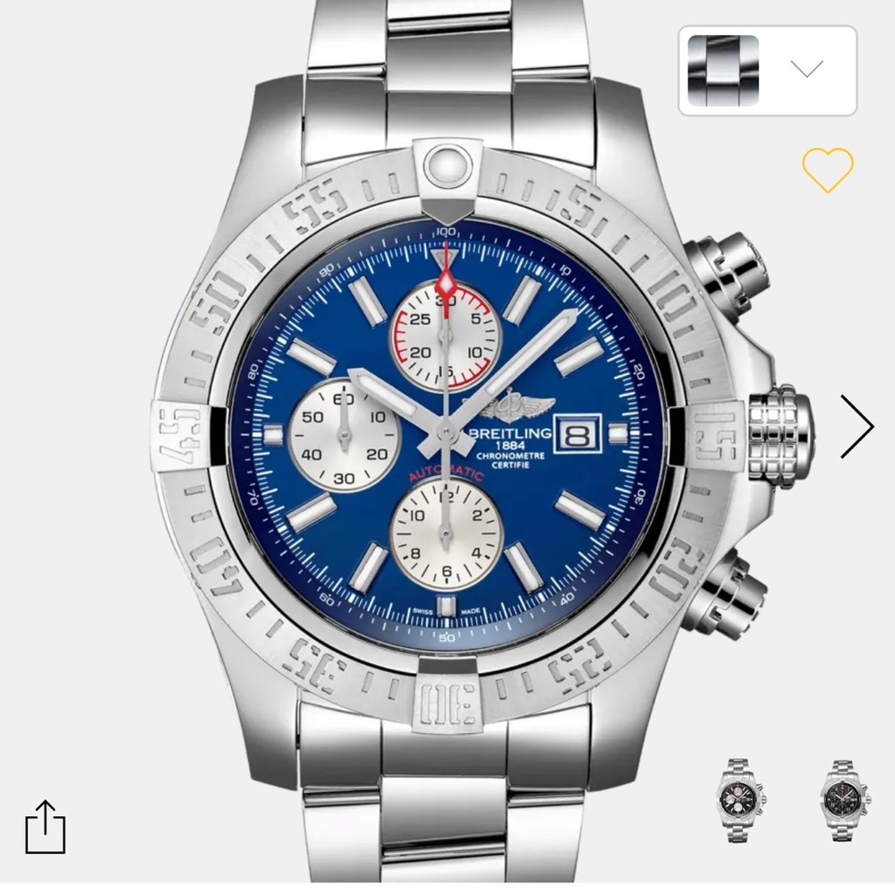 BREITLING WATCH SUPER AVENGER II
